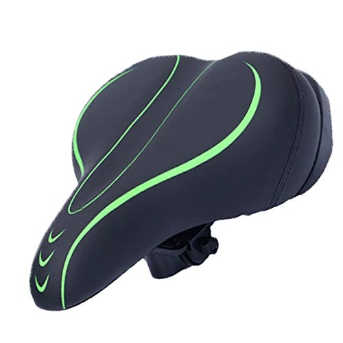 Mountain Bike Seat : AGYE Bicycle Saddle Inflatable, Mountain Bike Seat Cushion, Soft Big Butt Comfortable Seat, Bicycle Riding Accessories, Green