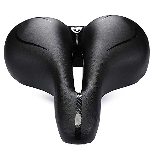 Mountain Bike Seat : AGYE Bicycle Saddle, Mountain Bike Seat Cushion, Breathable Waterproof Big Butt Cushion With Warning Stickers - For Most Bikes, Black