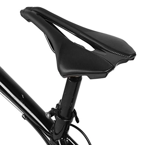 Mountain Bike Seat : Aigid Bike Seat Cushion - Comfortable Bicycle Bike Saddle with Leather Fabric and Unique Groove System Fits Mountain Bike / Road Bike / Spinning Exercise Bikes