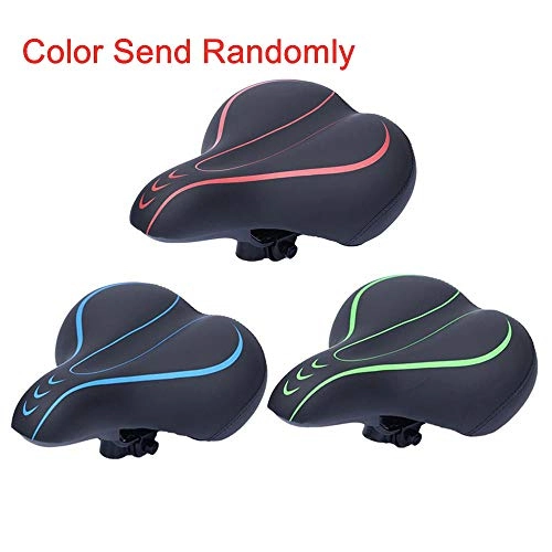 Mountain Bike Seat : AISE Shock Absorption Bicycle Saddle, Comfortable Bike Seat Cover for Women Male Waterproof Leather Bicycle Seat