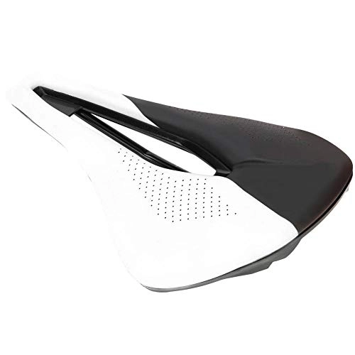 Mountain Bike Seat : Alinory Easy Install Wear-resisting Soft Pad Seat Comfortable Bike Saddle, Bicycle Cushion, Hollow Out Design Road Bike for Mountain Bike(Black and White)