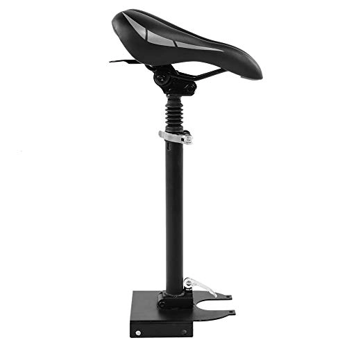 Mountain Bike Seat : Alomejor Height Adjustable Saddle Folding Electric Bike Seat Saddle Shock-Absorbing Folding Seat Chair For Electric Scooter