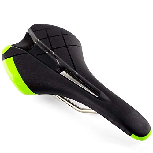 Mountain Bike Seat : AMAZOM Bicycle Saddle. Mountain Bike Seat Breathable Comfortable Bicycle Seat with Central Relief Zone And Ergonomics Design Relax Your Body. Universal Type, Green