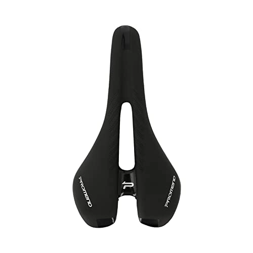 Mountain Bike Seat : AMEPRO Bicycle Seat MTB Mountain Road Bike Saddles Soft PU Leather Hollow Breathable Comfortable Bicycle Cushion Cycling Parts bicycle saddle (Color : Black)