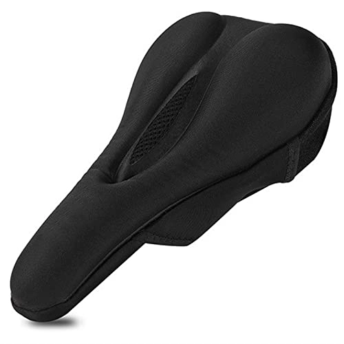 Mountain Bike Seat : AMEPRO Road Bike Saddle Cover Comfort Silicone Gel Seat Cushion Anti-slip Shockproof Mountain Cycling Bicycle Seat Cover bicycle saddle (Color : A)