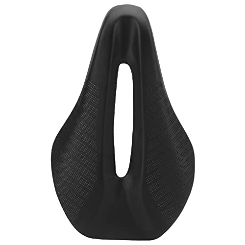 Mountain Bike Seat : Annjom Bicycle Leather Saddle, Ventilation and Heat Removal surface Wear‑resistant Stylish Appearance Strong Resistance Bicycle Saddle for Outdoor
