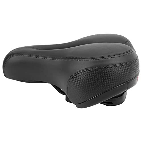 Mountain Bike Seat : Annjom Mountain Bike Saddle, Enlarged Bike Thickened Wear Resistant Durable for Riding(black)
