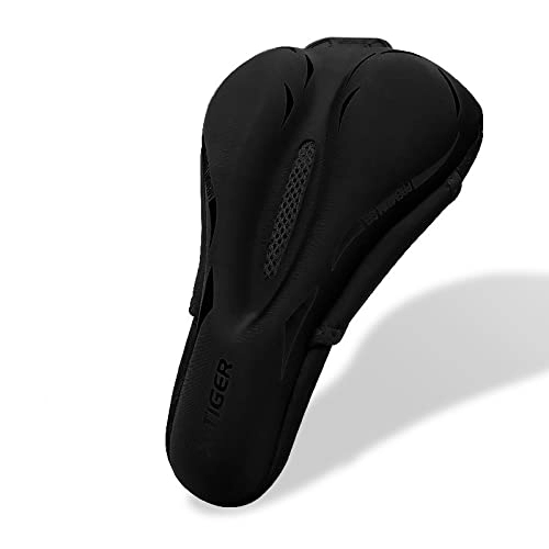 Mountain Bike Seat : AOZAX Bicycle saddle Bicycle Seat Cover 3D Sponge Polymer Soft Thickened Breathable Cycling Seat Mat Mountain Bicycle Saddle Seat Comfortable and stable (Color : I)