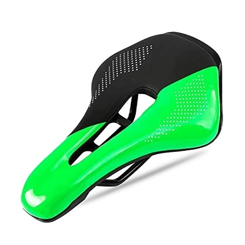 Mountain Bike Seat : AOZAX Bicycle saddle Comfortable Bicycle Saddle Mountain Road Bike Seat Soft PU Leather Hollow Breathable Cushion Comfortable and stable (Color : E)