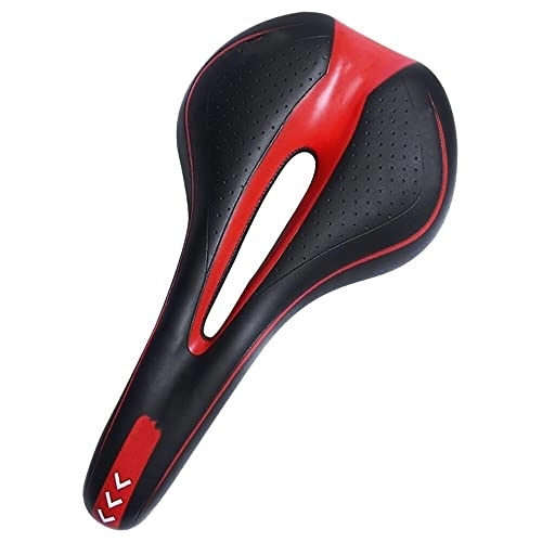 Mountain Bike Seat : AOZAX Bicycle saddle Extra Soft Bicycle MTB Saddle Cushion Bicycle Hollow Saddle Cycling Road Mountain Bike Seat Bicycle Comfortable and stable (Color : A)