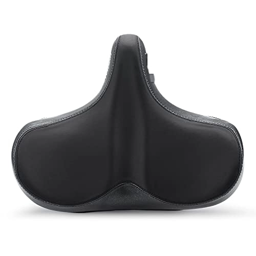 Mountain Bike Seat : AOZAX Bicycle saddle Soft Bike Saddle Bicycle Seat Comfortable Mountain Bike Seat Saddle Cushion Pad Sports Cushion Comfortable and stable (Color : Black)