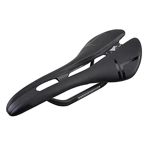 Mountain Bike Seat : AOZAX Bicycle saddle Ultralight All Carbon Fiber Mountain Bike Road Bike Bicycle Hollow Cushion Saddle Bicycle Cushion Comfortable and stable (Color : Black)