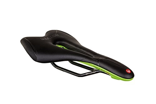 Mountain Bike Seat : Astute Uni Skyline Tacà VT Mountain Bike Saddle – Black / Lime, One Size