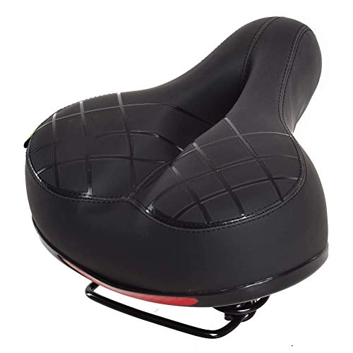 Mountain Bike Seat : Auplew Bicycle saddle Wide soft bicycle seat cushion Shockproof design Large butt Extra comfort Bicycle saddle for mountain bike, racing bike, exercise bike
