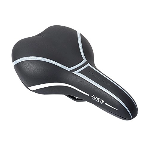 Mountain Bike Seat : Author bicycle saddle ASD-Area lady''s with gel universal sporty use black