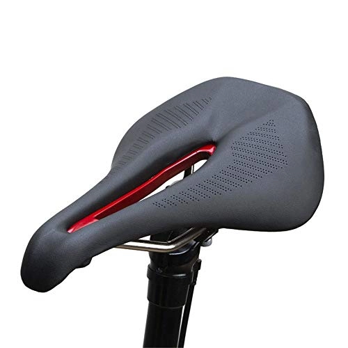 Mountain Bike Seat : AXROAD MALL Cycling Equipment Road Bike Seat Hollow Mountain Bike Saddle Cushion Bicycle Chrome-molybdenum Steel Material Light Weight Seat Cushion (Color : C1, Size : 25x16cm)