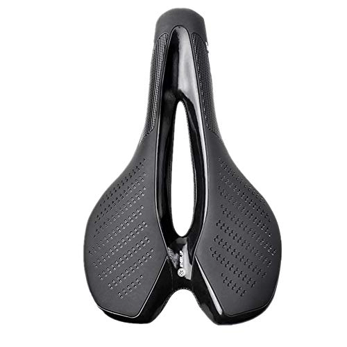 Mountain Bike Seat : AYBAL Comfortable Bike Saddle Road Bike Saddle Mountain Bike Saddle Bicycle Cushion For Men And Women (Color : Black, Size : Free size)