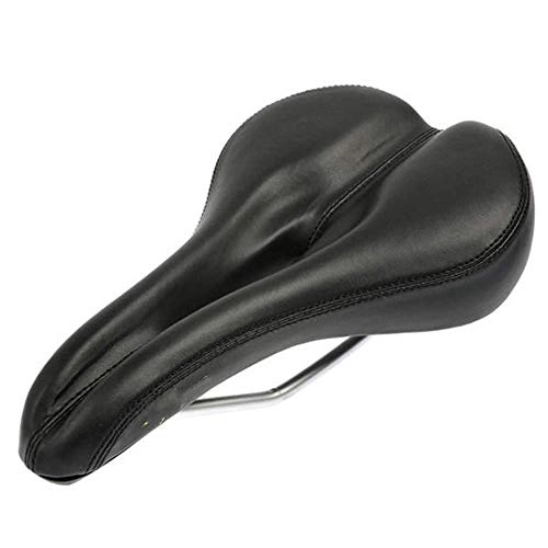 Mountain Bike Seat : AYCPG Wide Comfortable Bike Seat MTB Bike Bicycle Saddle Seat Cushion For Cycling Breathable Comfortable lucar (Color : Black, Size : One Size)