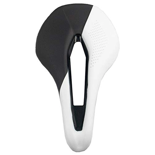 Mountain Bike Seat : AYGANG Bicycle Seat Saddle Mtb Road Bike Saddles Mountain Bike Racing Saddle Breathable Soft Seat Cushion bicycle seat 824 (Color : White)