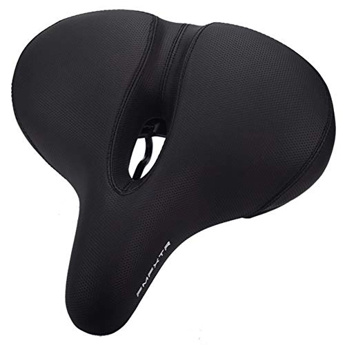 Mountain Bike Seat : AYGANG Mountain Bike Cushion Soft Thickened Sponge To Increase Wide Comfort Long Distance Saddle Electric Bicycle Seat Cushion bicycle seat 824 (Color : Black)