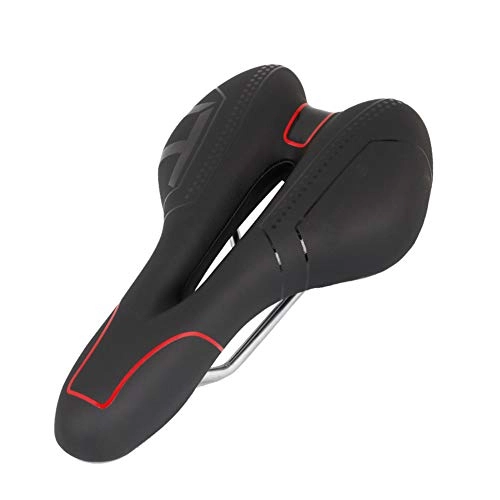 Mountain Bike Seat : AZZSD Bicycle Saddle Mountain Bike City Seat Cushion Comfortable Double Tail Middle Hollow Piercing Accessories Bicycle Accessories