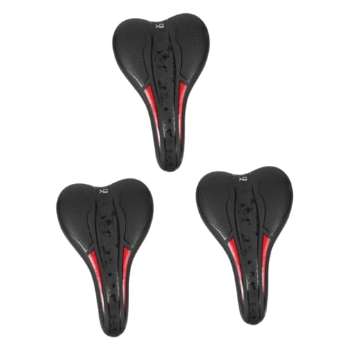 Mountain Bike Seat : BESPORTBLE 3pcs Mountain Bike Saddle Cushion for Bicycles Cycle Saddle Comfortable Bike Seats Comfortable Bike Saddle Supple Bike Saddle Bike Seats for Women Men Bike Man Pu Component Thicken