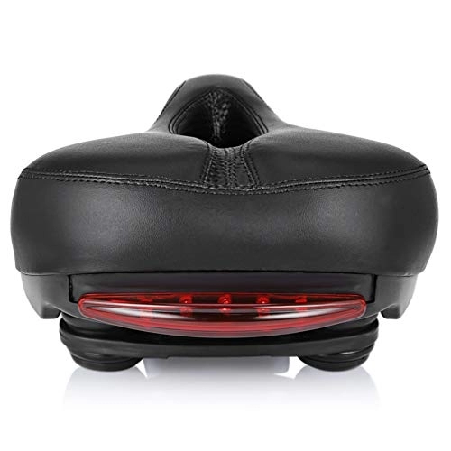 Mountain Bike Seat : BESPORTBLE Bicycle Seat Cushion Light Hollow Seat With Lamp Saddle Suitable for Outdoor Cycling Bicycle Seat 1Pc (Black)