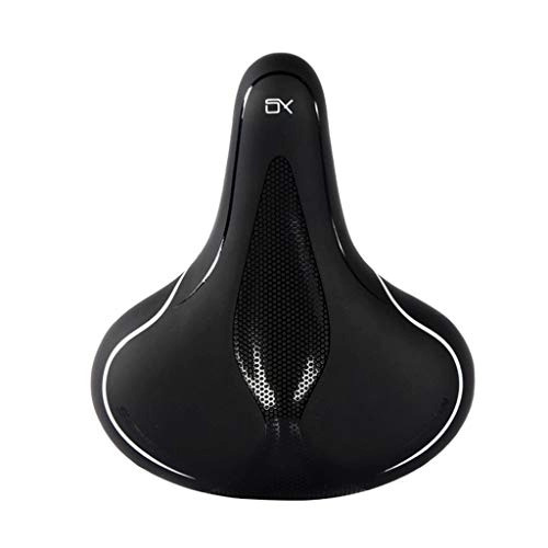 Mountain Bike Seat : Bicycle Bell Style Bike Comfort Bicycle Saddle Seat Comfort Cushion Soft Mountain Pad Cycle Bicycle Accessory Light for Balance Bike (Black, One Size)