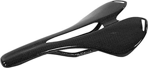 Mountain Bike Seat : Bicycle Comfort Universal Seat, Bike Saddle Hollow Mountain Bicycle Saddle Seat 3K Saddle Seat Hollow Breathable Full Carbon Fibre Comfortable Saddle Cover for Men and Women Soft Cushion (Color : 3K