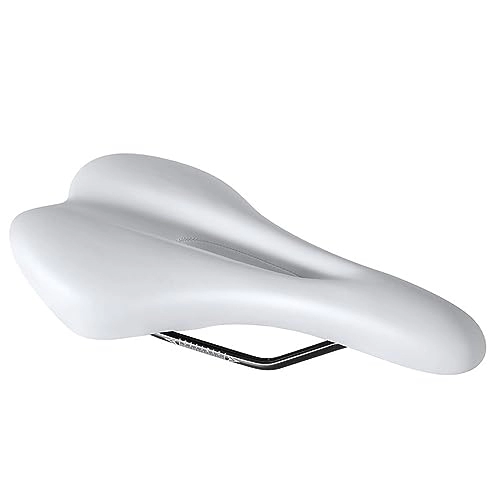 Mountain Bike Seat : bicycle, Decoration, protection Mountain Bike Saddle Road Bike Hollow Seat Cushion Bicycle Accessories Thickened Dead Fly Bicycle Saddle Bike Seat Bicycle Accessories (Color : White)