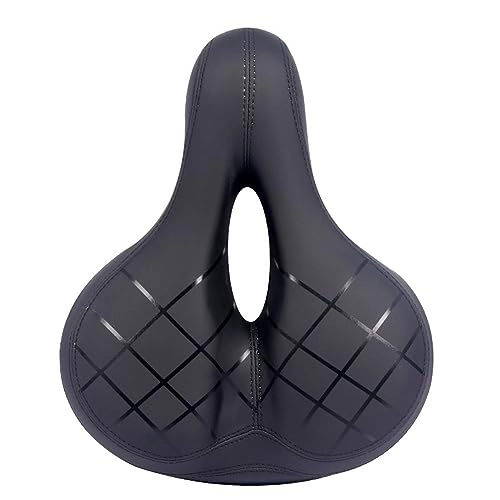 Mountain Bike Seat : bicycle, Decoration, protection Shock Absorbing Bicycle Saddle Reflective Hollow PVC Fabric Soft Mtb Cycling Road Mountain Bike Seat Bicycle Accessories Bicycle Accessories (Color : Shock-absorbing ba