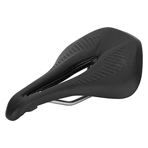 Mountain Bike Seat : Bicycle Hollow Saddle, Comfortable and Breathable Competitive Level Mountain Bike Saddle with Microfiber Leather for Cycling for Most Bicycle