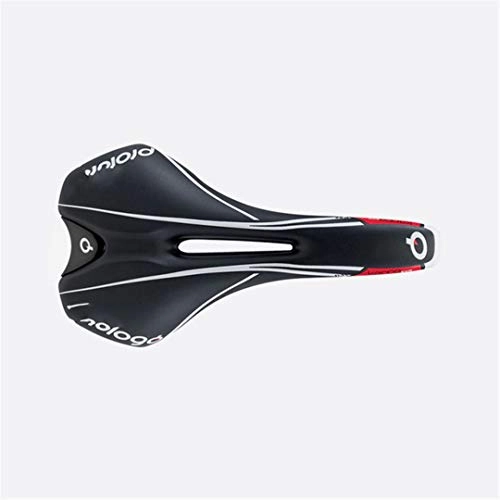 Mountain Bike Seat : Bicycle Road Soft Breathable High Elasticity Bike Cycling Front Seat Cushion Parts black-red