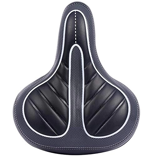 Mountain Bike Seat : Bicycle Saddle Bicycle Saddle Riding Accessories for All Seasons Soft Bicycle Saddle Black Mountain Bike Saddle (Color : White, Size : 24x13x20cm)