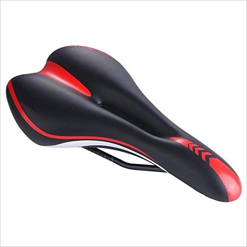 Mountain Bike Seat : Bicycle saddle cushion Soft And Comfortable Hollow Breathable, Shock-absorbing And Wearable Seat Cushion For Men And Women - Mountain Silicone Bicycle Saddle Bicycle saddle double spring Men Women Bik