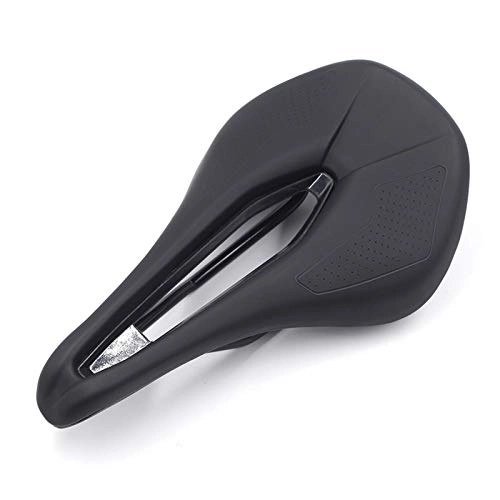 Mountain Bike Seat : Bicycle Saddle for Mens Womens Comfort Road Cycling Saddle MTB Mountain Bike Seat (Color : BLACK)