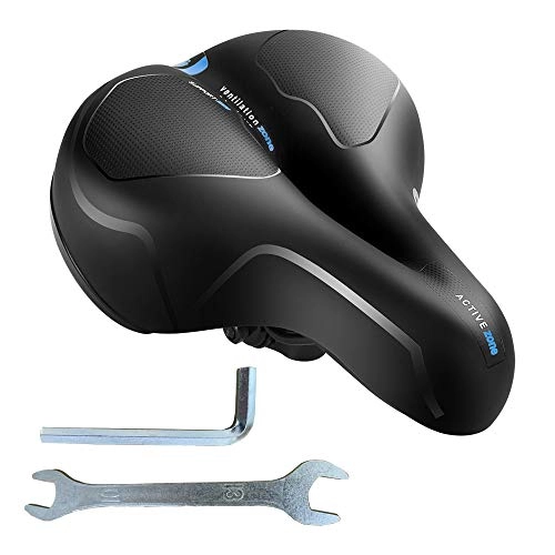 Mountain Bike Seat : Bicycle saddle, gel bicycle saddle, shock-absorbing, hollow ergonomic bicycle seat, waterproof and breathable MTB saddle for men and women.