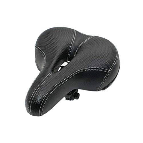 Mountain Bike Seat : Bicycle saddle Practical Resilient Cotton Black Silicone Pad Outdoor Cycle Saddle Seat Bicycle Cushion Mountain Bike Cycling Parts
