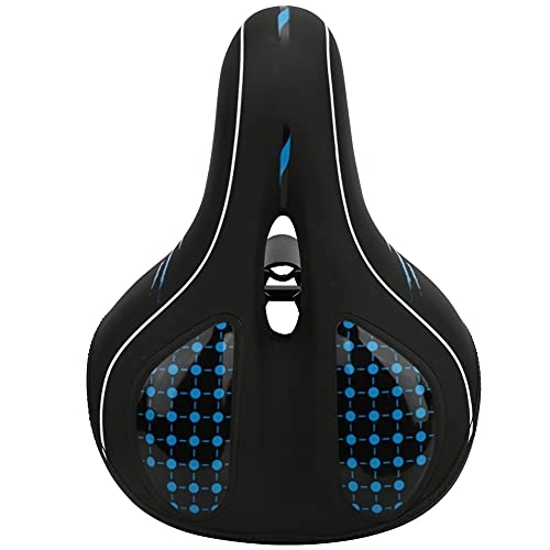 Mountain Bike Seat : Bicycle Saddle, Soft Mountain Bike Seat Cushion, Bike Saddle for Men Women, Bicycle Seat Cushion with Suspension Ball, Bike Seat for Exercise and Road Bicycle (Color : Blue)