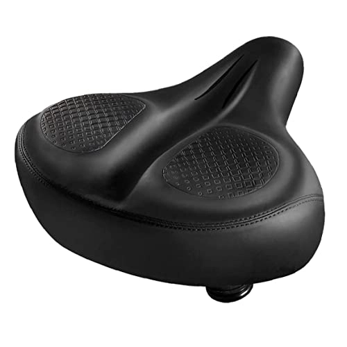 Mountain Bike Seat : Bicycle Saddle, Thick Padded Memory Foam Breathable Mountain Bike Saddle, Waterproof Seat Suitable for Bicycle Women's Men's