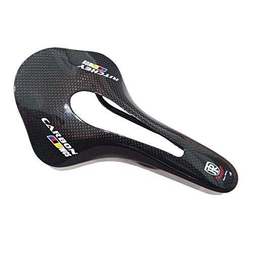 Mountain Bike Seat : Bicycle saddle Ultra Light Full Carbon Mountain Bike Saddle Road Bike Seat Mountain Bike Carbon Fiber Saddle Ultra Light Cushion Matte Bicycle seat cover (Color : Wcs 3k glossy)