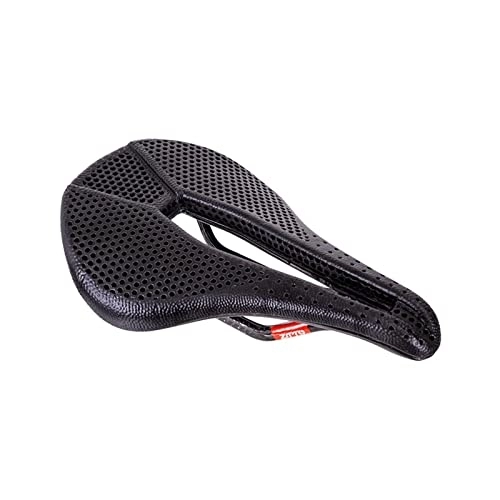 Mountain Bike Seat : Bicycle Saddle Ultralight 3d Printed Carbon Fiber Hollow Comfortable Breathable Seat Cushion Mountain Bike Parts (Color : 2)