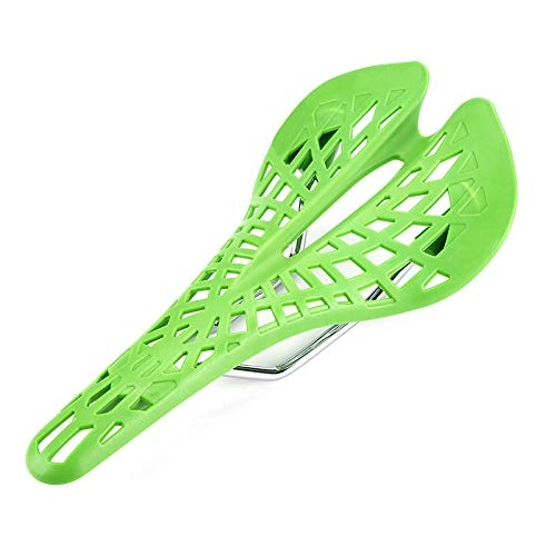 Mountain Bike Seat : Bicycle Saddles Seats, Mountain Bike Seat Lightweight Comfortable Slim And Groove Design, Offering Breathable And Cool Sitting Feel, Green