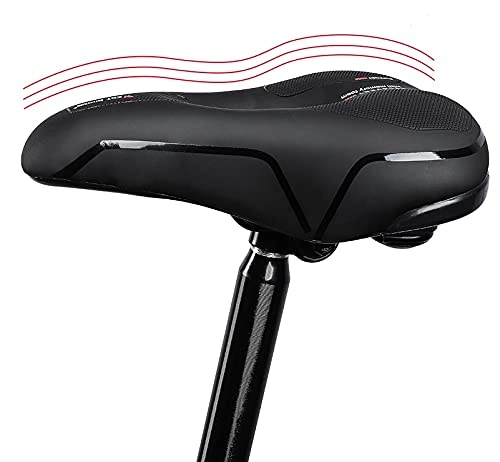 Mountain Bike Seat : Bicycle seat Bicycle Big Butt Saddle Seat Waterproof Road MTB Bike Thicken Wide Soft Pad Comfort Cushion For Cycling
