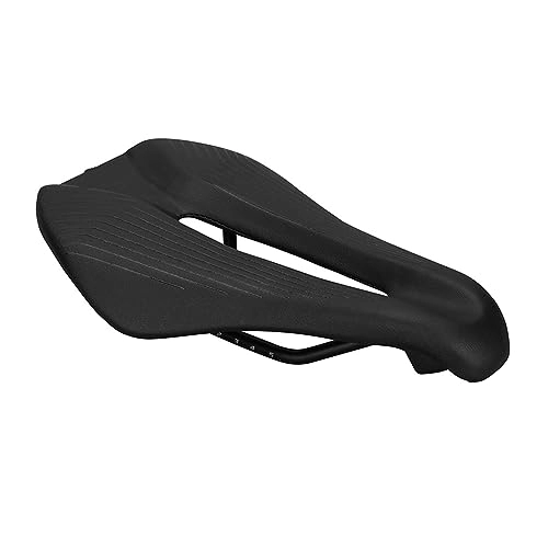 Mountain Bike Seat : Bicycle seat Bicycle Seat Cushion Comfortable And Breathable Seat Cushion Road Bicycle Seat Cushion Mountain Bike Accessories Suitable for bicycles (Color : Black)