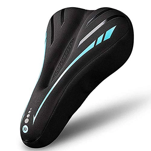 Mountain Bike Seat : Bicycle Seat Cover Thick Silicone Super Soft Breathable Wear-Resistant Belt Reflective Mountain Bike Saddle / Road Bike Saddle / Folding Bicycle Saddle