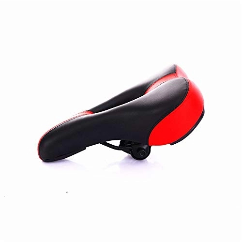 Mountain Bike Seat : Bicycle Seat Mountain Bike Seat Cover Cushion Comfortable Saddle Seat Hole Saddle Bicycle Color Bicycle Spare Parts Riding Equipment Waterproof Cover (Color : C2, Size : 27x16cm)