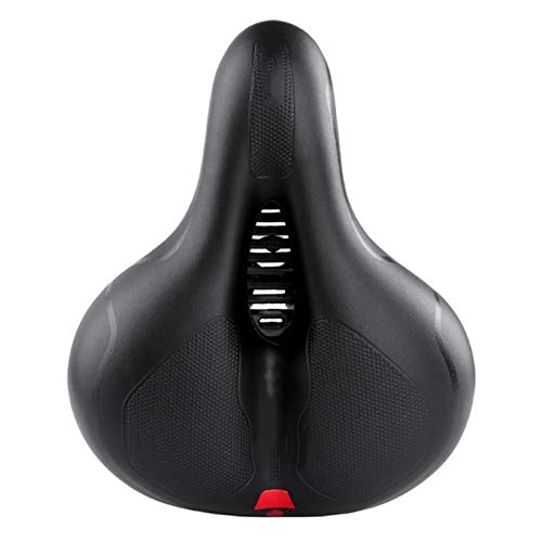 Mountain Bike Seat : Bicycle Seat, Mountain Bike Seat Cushion Non Slip Padded Seat Cushion Soft Comfortable Seat Riding Equipment Accessories, Suitable for Indoor Outdoor Use, Red