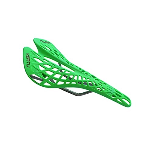 Mountain Bike Seat : Bicycle Seat Super Light Plastic Factory Agents Bicycle Saddle Mountain MTB Bike Saddle Seat PVC Cushion 4 Color Bicycle Saddle (Color : Green)
