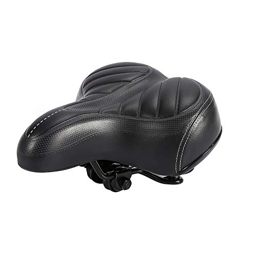 Mountain Bike Seat : Bike Cushion, Exercise Bike Seat CushionUltra Soft Cushion Thicker Mountain Bike Bicycle Seat Cushion Black